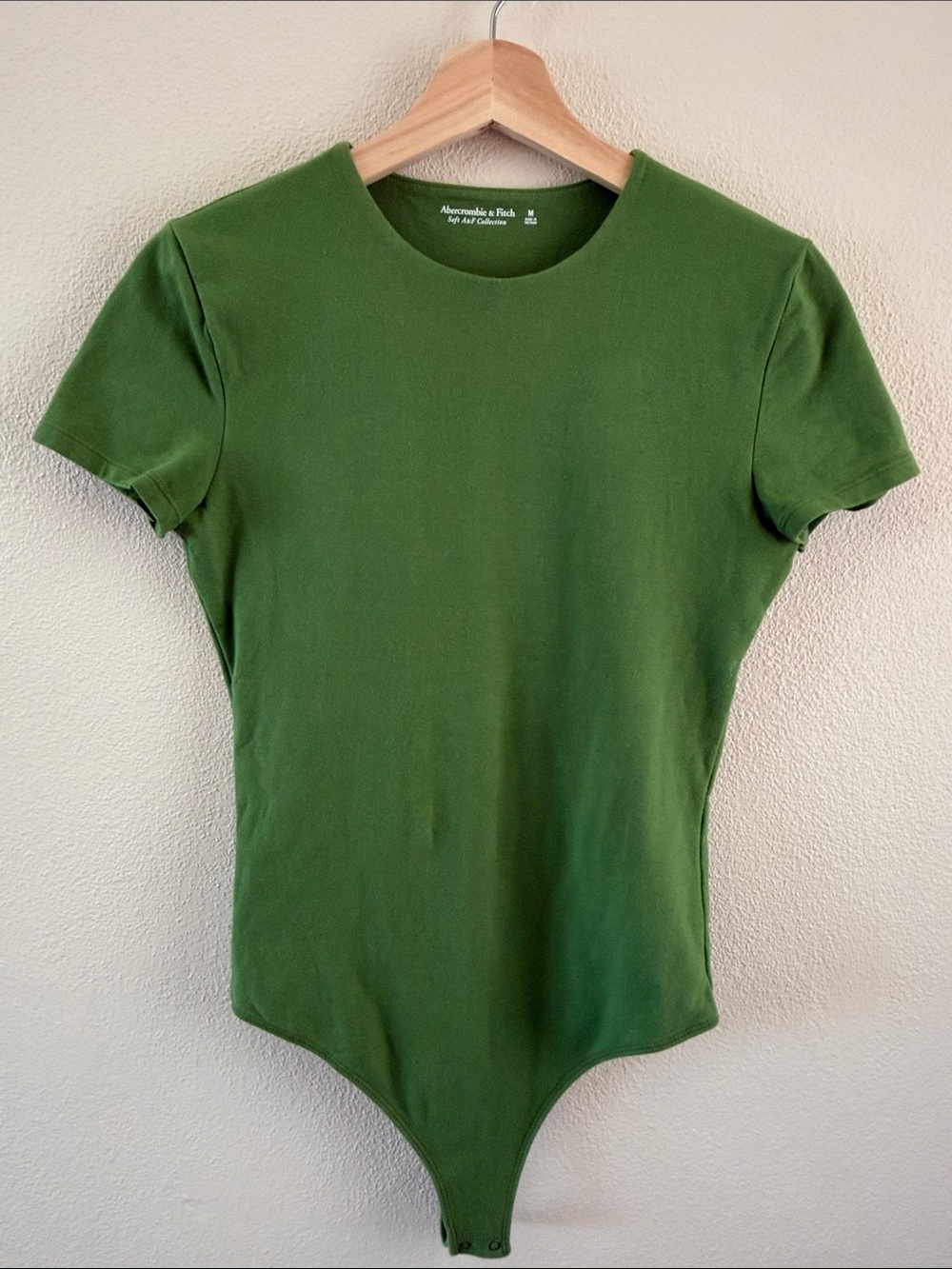 Abercrombie & Fitch Soft A&F Collection green t-shirt bodysuit | size medium